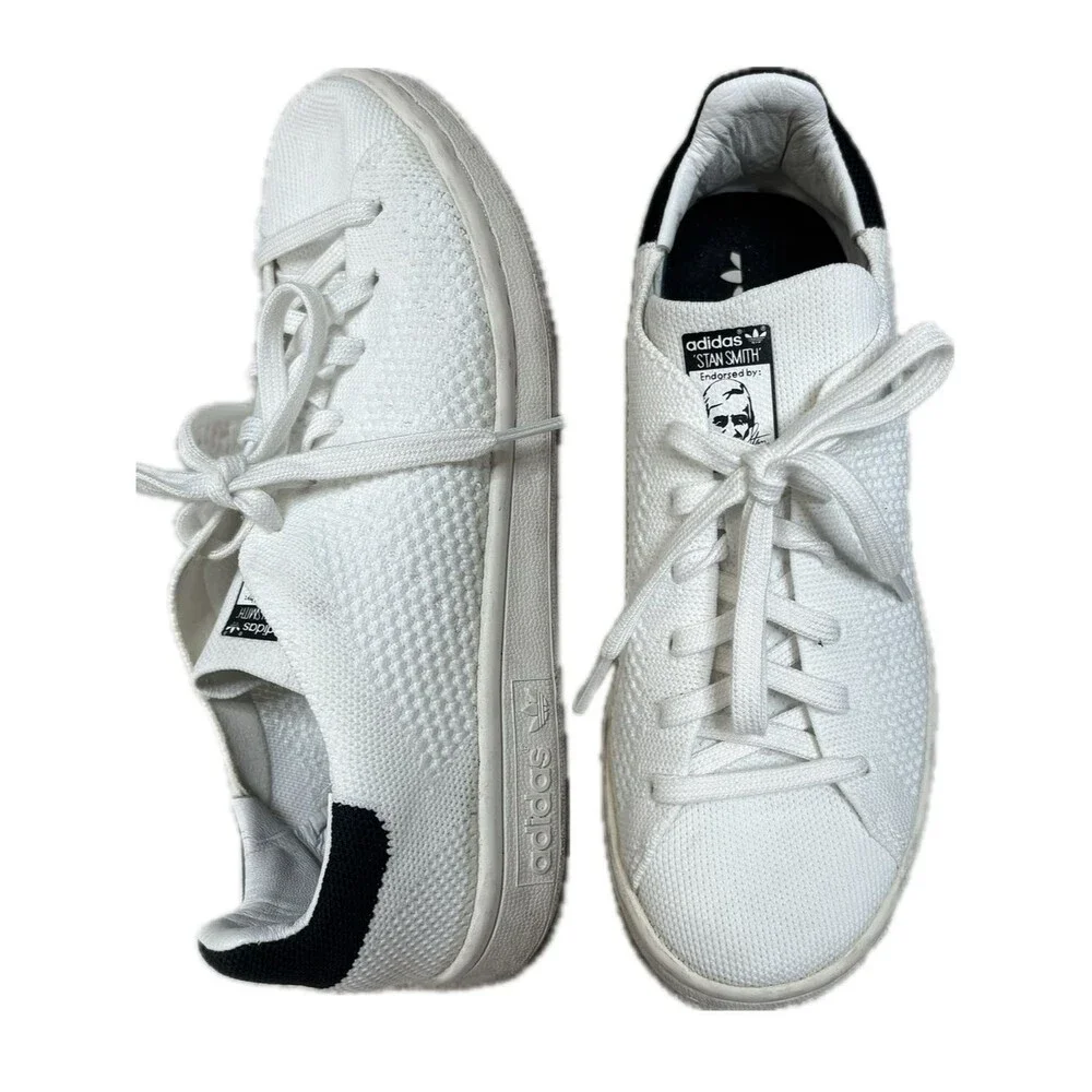 Adidas Originals Stan Smith Primeknit Low Top Court Sneakers White Youth Kids 4